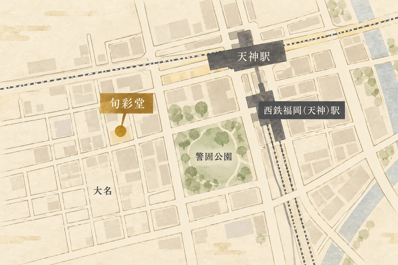 当店周辺の地図